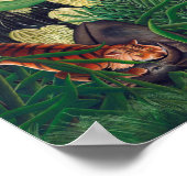 虎と水牛アンリ・ルソーの戦い ポスター (角)