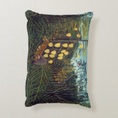 虎と牛のアンリ・ルソーの戦い アクセントクッション (裏面(縦))