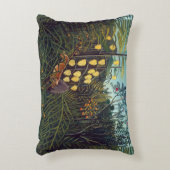 虎と牛のアンリ・ルソーの戦い アクセントクッション (正面(垂直))