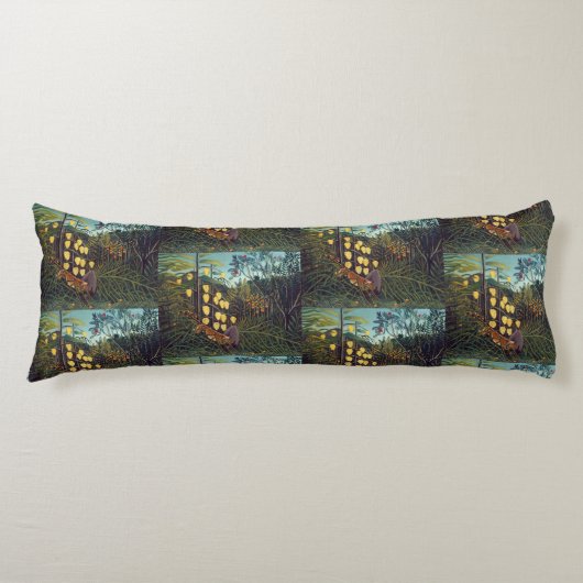 虎と牛のアンリ・ルソーの戦い ボディピロー (正面)