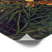 虎と牛のアンリ・ルソーの戦い ポスター (角)