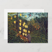 虎と牛のアンリ・ルソーの戦い ポストカード (正面/裏面)