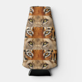 虎と獅子眼の写真 ボトルクーラー (正面)