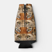 虎と獅子眼の写真 ボトルクーラー (裏面)