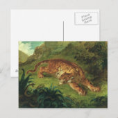 虎と蛇， 1858 ポストカード (正面/裏面)