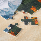 虎に乗る戦士猫 ジグソーパズル (側面)