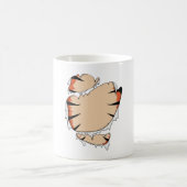 虎のための面白クールいハロウィーン面白いハロウィーン コーヒーマグカップ (中央)