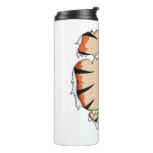 虎のための面白クールいハロウィーン面白いハロウィーン タンブラー (回転左)