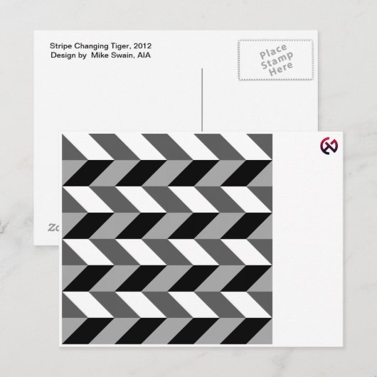 虎のはがき ポストカード (正面/裏面)