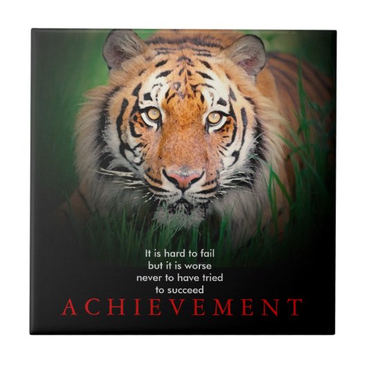 虎のやる気を起こさせる偉業 タイル (正面)