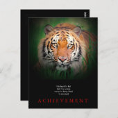 虎のやる気を起こさせる偉業 ポストカード (正面/裏面)