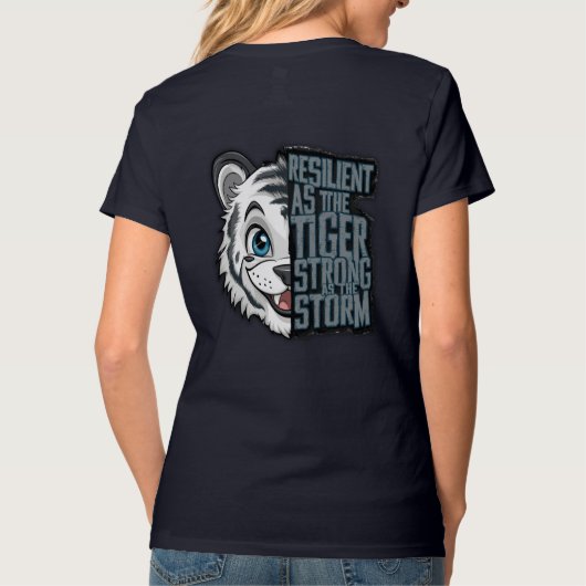 虎のように強い | Tシャツ (裏面)