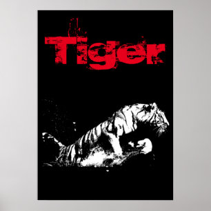 虎のアートワーク ポスター