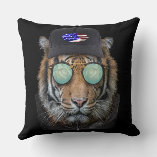 虎のジョーク クッション (裏面)