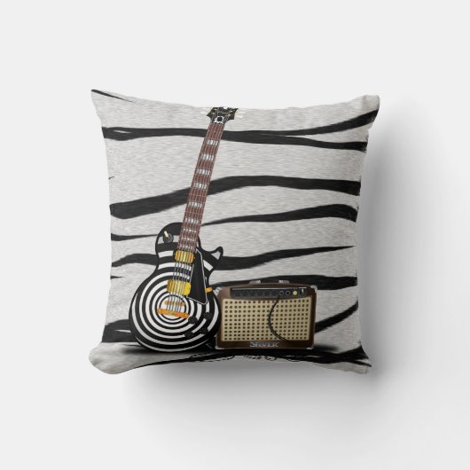 虎のストライプパターン。 クッション (正面)