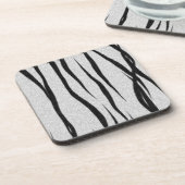 虎のストライプパターン。 コースター (左側)