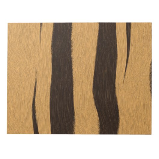 虎のストライプパターン。 ノートパッド (正面)