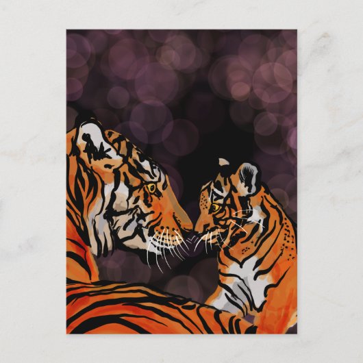 虎のママ葉書 ポストカード (正面)