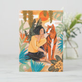 虎の写真の旧正月 シーズンカード (スタンド正面)