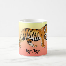虎の動物の模様のマグカップ コーヒーマグカップ
