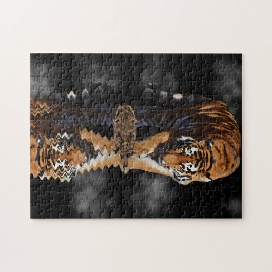 虎の反射 ジグソーパズル (横)