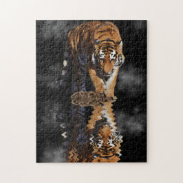 虎の反射 ジグソーパズル