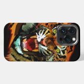 虎の吠え声 iPhoneケース (裏面横)