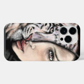 虎の女性iPhoneケース iPhoneケース (裏面横)