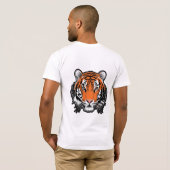 虎の威厳 Tシャツ (裏面フル)