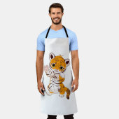 虎の子 エプロン (着用した状態)