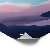 虎の宇宙ポートレート ポスター (角)