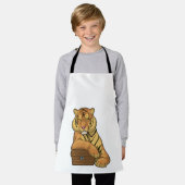 虎の宝箱 エプロン (着用した状態)