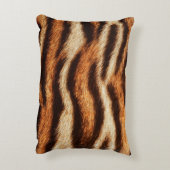 虎の毛皮のテクスチャ アクセントクッション (裏面(縦))