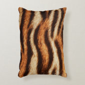虎の毛皮のテクスチャ アクセントクッション (正面(垂直))