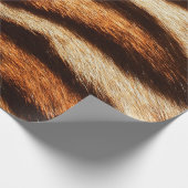 虎の毛皮のテクスチャ ラッピングペーパー (角)