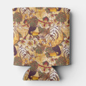 虎の熱帯花柄 缶クーラー (裏面)