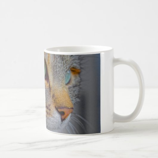虎の猫の肖像 コーヒーマグカップ (右)