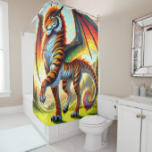 虎の生き物 シャワーカーテン (インサイチュ)