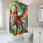 虎の生き物 シャワーカーテン (インサイチュ)