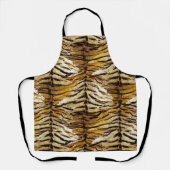 虎の皮スタイリッシュ、虎、ストライプのアニマルプリント、 エプロン (正面)