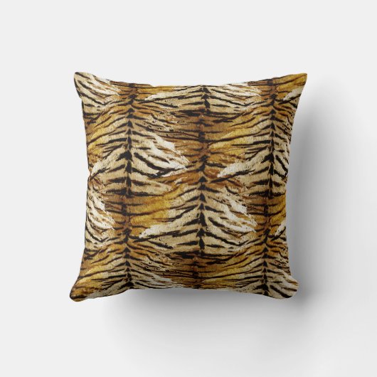 虎の皮スタイリッシュ、虎、ストライプのアニマルプリント、 クッション (裏面)