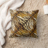 虎の皮スタイリッシュ、虎、ストライプのアニマルプリント、 クッション