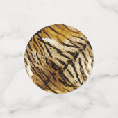 虎の皮スタイリッシュ、虎、ストライプのアニマルプリント、 コンフェッティ (スモール正面)