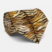 虎の皮スタイリッシュ，虎，ストライプのアニマルプリント ネクタイ (ロール)