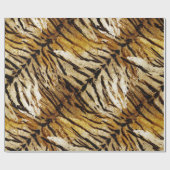 虎の皮スタイリッシュ、虎、ストライプのアニマルプリント、 ラッピングペーパー (フラット)