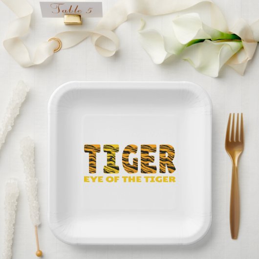 虎の目 ペーパープレート (ウェディング)