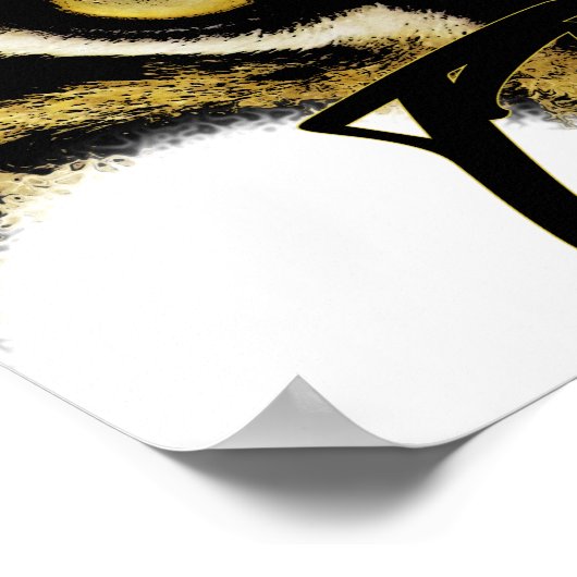 虎の目、虎、インスピレーションやる気を起こさせる。 ポスター (角)