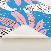 虎の縫い目の無い模様，野生動物の背景，トレン シェルパブランケット (3/4)