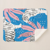 虎の縫い目の無い模様，野生動物の背景，トレン シェルパブランケット (正面(横))