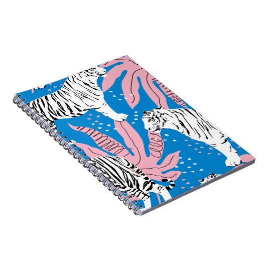 虎の縫い目の無い模様,野生動物の背景,トレン ノートブック (右側)